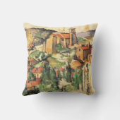 Village of Gardanne by Paulセザンヌヴィンテージアート クッション (裏面)