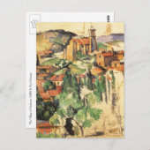 Village of Gardanne by Paulセザンヌヴィンテージアート ポストカード (正面/裏面)