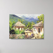 Village Scene by Dubovskoy, 1911 キャンバスプリント (正面)