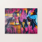 Village Surrounded by Cherry Blossoms  ジグソーパズル (横)