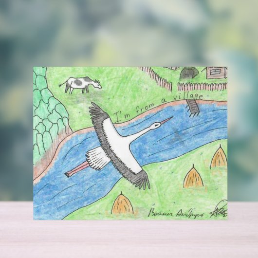 Village Vibes アクリルサイン (ニュートラル)