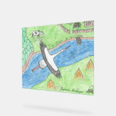 Village Vibes アクリルサイン (傾斜)