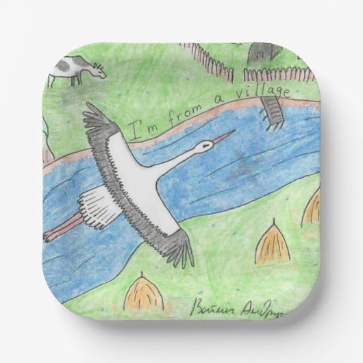 Village Vibes ペーパープレート (正面)