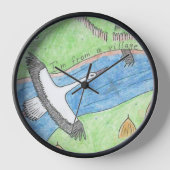 Village Vibes 壁時計 (正面)