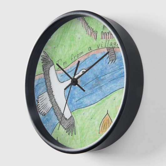 Village Vibes 壁時計 (傾斜)