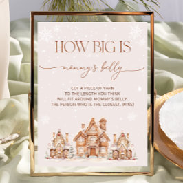 Village Winter Holiday How Big is Mommy's Belly ポスター