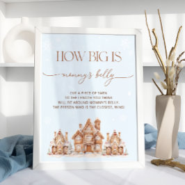 Village Winter Holiday How Big is Mommy's Belly ポスター