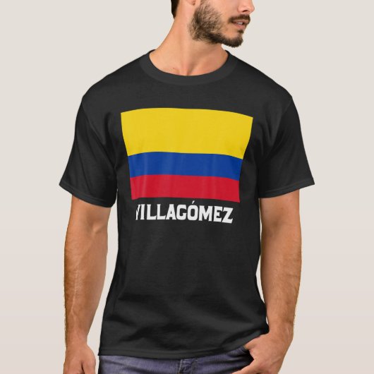 Villagomez Colombia Flag Emblem Escudo Bandera Cre Tシャツ (正面)