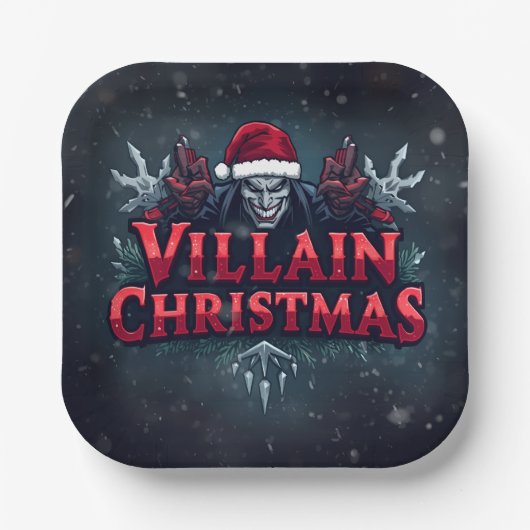  Villain95Store: A Dark Twist on Paper Plate Chr ペーパープレート (正面)