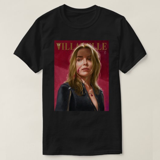 Villanelle Painted Portrait Premium T-Shirt Tシャツ (デザイン正面)