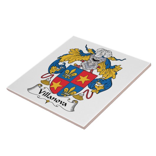 Villanovaの家紋 タイル (側面)