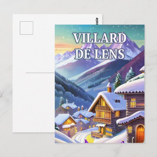 Villard de Lens : Élégance Alpine dans un Écrin  ポストカード (正面/裏面)