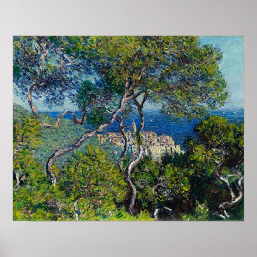 Villas in Bordighera by Claude Monet ポスター (正面)