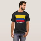 Villavieja Colombia Flag Emblem Escudo Bandera Cre Tシャツ (正面フル)