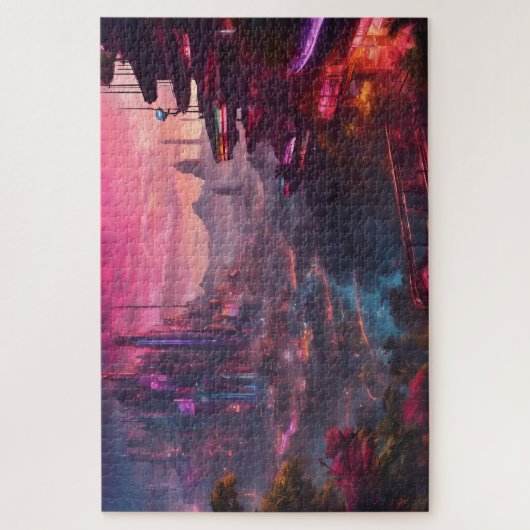 Ville cyberpunk ジグソーパズル (縦)