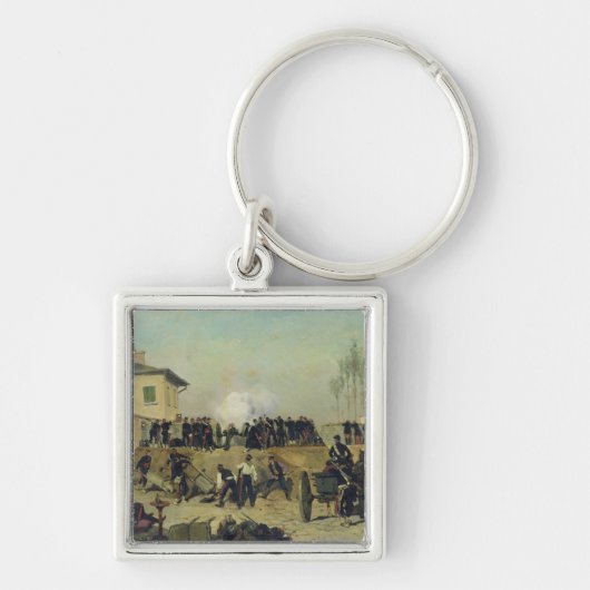 Villejuifの戦い、パリ1870年の包囲 キーホルダー (正面)