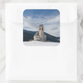 VillnössのステッカーのSt.ヤコブの教会 スクエアシール (バッグ)