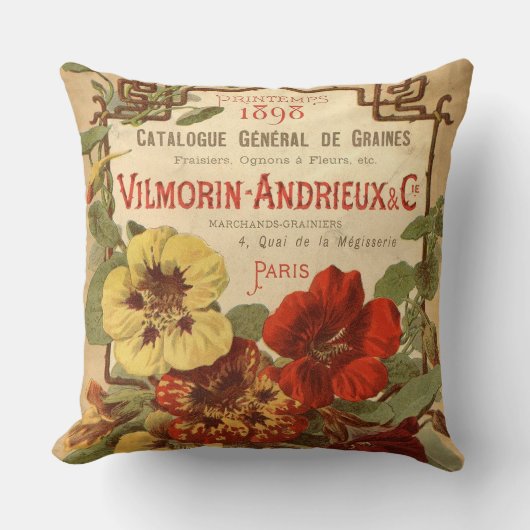 Vilmorin-Andrieux & Co. Seed Catalog Ad クッション (正面)