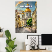 Vilnius, cœur battant de la Lituanie ポスター (ホームオフィス)
