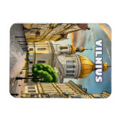 Vilnius, cœur battant de la Lituanie マグネット (横)