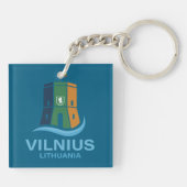 Vilnius Lithuania キーホルダー (裏面)