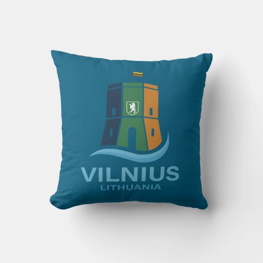 Vilnius Lithuania クッション (正面)