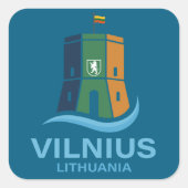Vilnius Lithuania スクエアシール (正面)