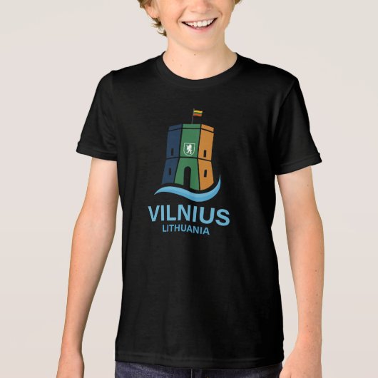 Vilnius Lithuania トライブレンドＴシャツ (正面)