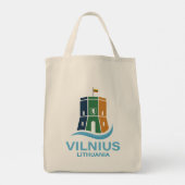 Vilnius Lithuania トートバッグ (裏面)