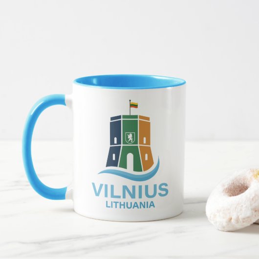 Vilnius Lithuania マグカップ (ドーナツ)