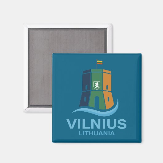 Vilnius Lithuania マグネット (正面/裏面)