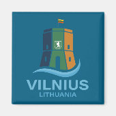 Vilnius Lithuania マグネット (正面)