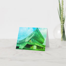 Vilnius, LT Brutalist Palace of Concerts & Sports サンキューカード