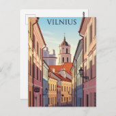 Vilnius Old Town Lithuania Travel ポストカード (正面/裏面)