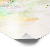 Vilnius skyline in watercolor background フォトプリント            (角)