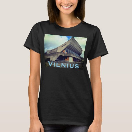 Vilnius Soviet Brutalist Architecture - Lithuania Tシャツ (正面)