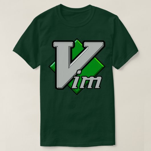 Vim文字エディタ Tシャツ (デザイン正面)