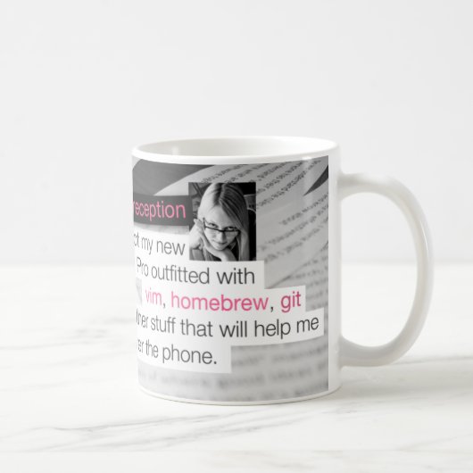 Vim、homebrewおよびgit コーヒーマグカップ (右)