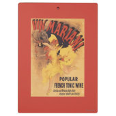 Vin Marianiのダンサーの注ぐワイン クリップボード (裏面)