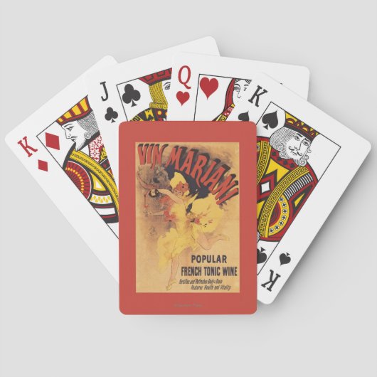 Vin Marianiのダンサーの注ぐワイン トランプ (裏面)