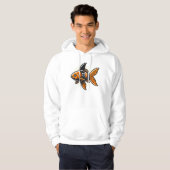 Vin Zzepによるサメのヒレの金魚Tシャツ パーカ (正面フル)