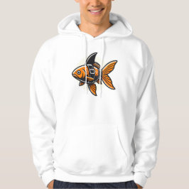 Vin Zzepによるサメのヒレの金魚Tシャツ パーカ