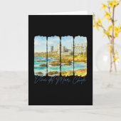 Vina Del Mar Chile Travel Brushstroke Vina Del Mar カード (黄色い花)