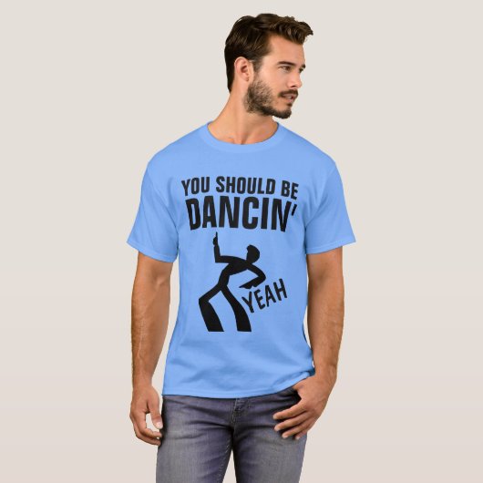 VinatageレトロディスコTシャツ、BE DANCIN' Tシャツ (正面フル)