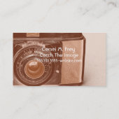 Vinatgeのカメラの名刺の写真撮影 名刺 (裏面)