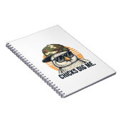 Vinatge Chicks Dig Me Easter Camo Toddler Boys Fun ノートブック (右側)