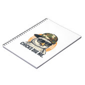 Vinatge Chicks Dig Me Easter Camo Toddler Boys Fun ノートブック (左側)