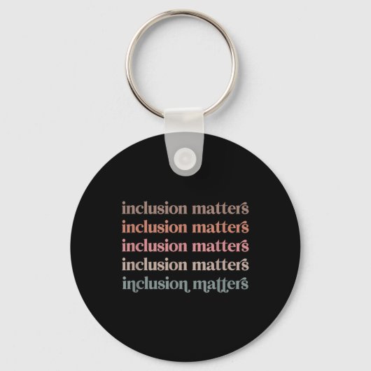 Vinatge Inclusion Sダイバーシティ前向きの優しさ キーホルダー (正面)