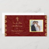 Vinayaka Wedding Save the Date Photo Card セーブザデート (正面/裏面)