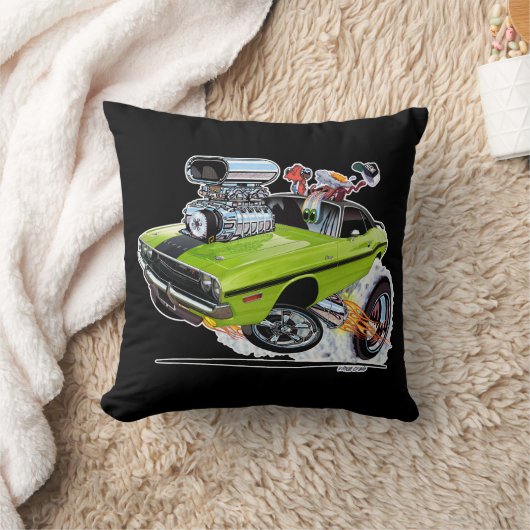 Vince Crains High Octan Art, 1970 Challenger R/T クッション (ブランケット)